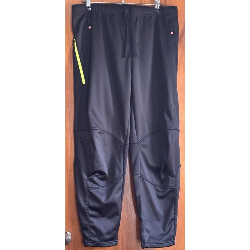 QUALIDYNE Men's Thermal Fleece Cycling Pants Size Large